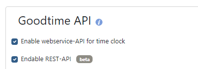 web-based time tracking - API's for software developers
